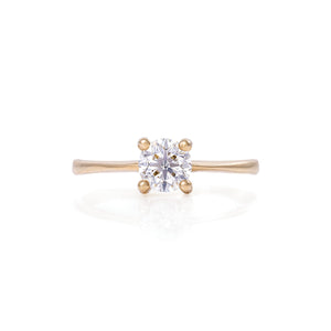 Darling 0.5ct Lab-Grown Diamond Engagement Ring - 14k Gold Polished Band